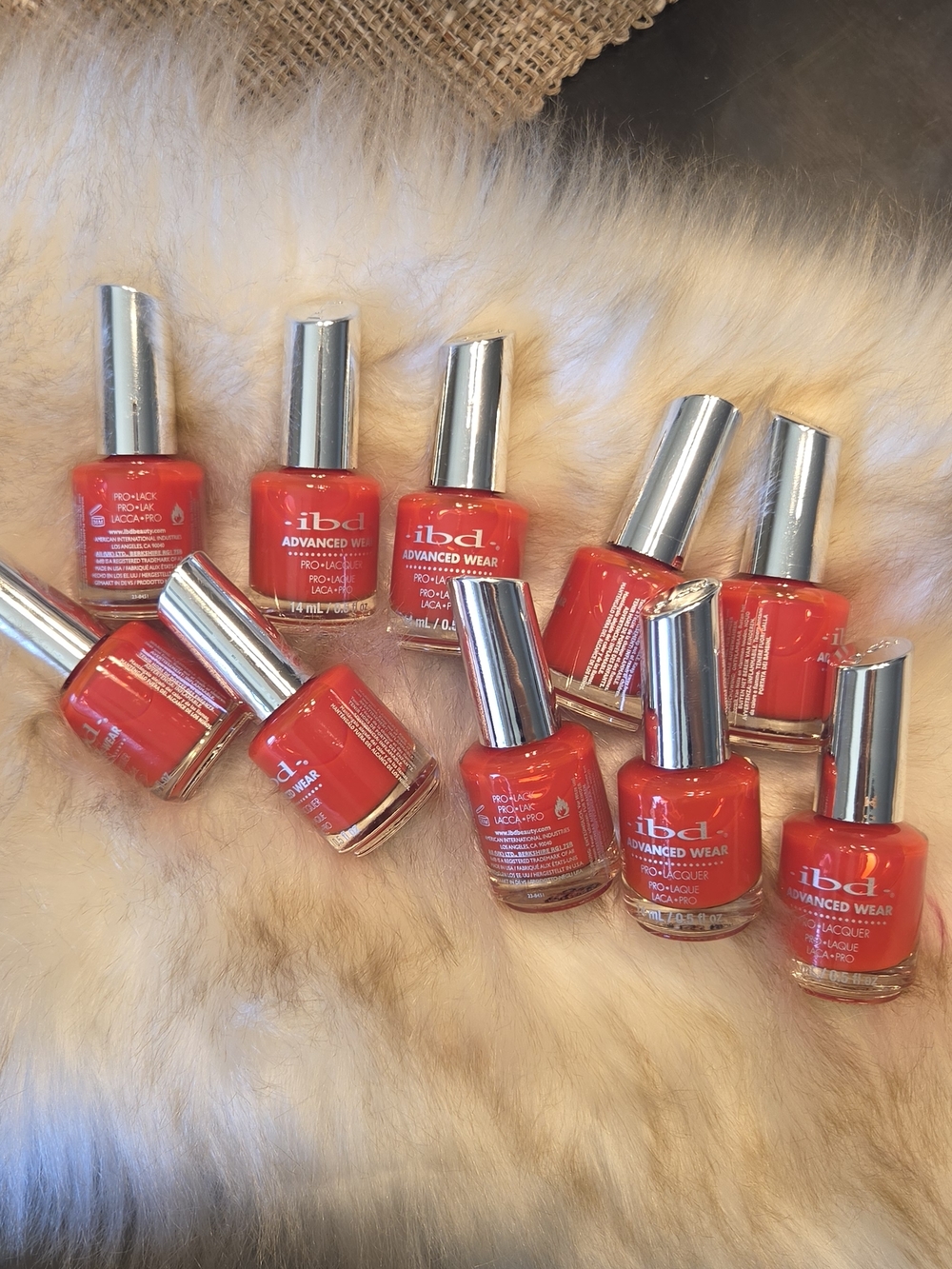 A Lot Of Advanced Wear Red Nail Polish - Vibrant Red Shade 10 Pcs.